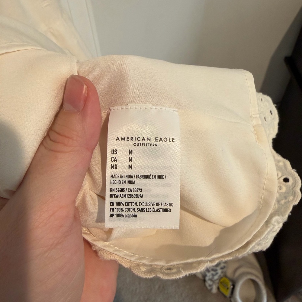 American Eagle Outfitters Cream Mini Dress - Picture 4 of 4